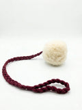 Wool Pom Tug Toy - White - ArctiPet