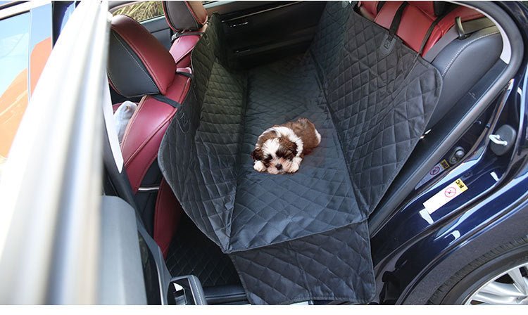 NNEDSZ Dog Car Seat Cover with Mesh Window, Waterproof Pet Seat Cover for Back Seat, Non - Slip Durable Scratchproof Dog Hammock for Cars, Trucks and SUVs - ArctiPet