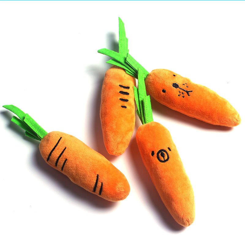 Pet Plush Chew Carrot Toy for Dental Health - ArctiPet