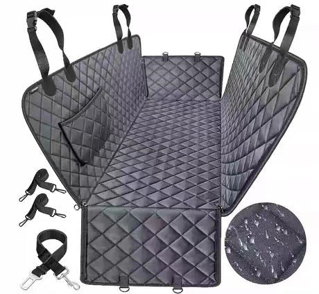 NNEDSZ Dog Car Seat Cover with Mesh Window, Waterproof Pet Seat Cover for Back Seat, Non - Slip Durable Scratchproof Dog Hammock for Cars, Trucks and SUVs - ArctiPet