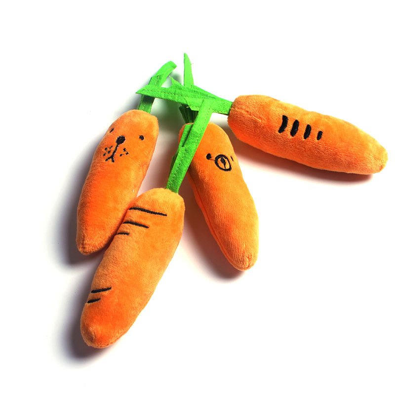 Pet Plush Chew Carrot Toy for Dental Health - ArctiPet