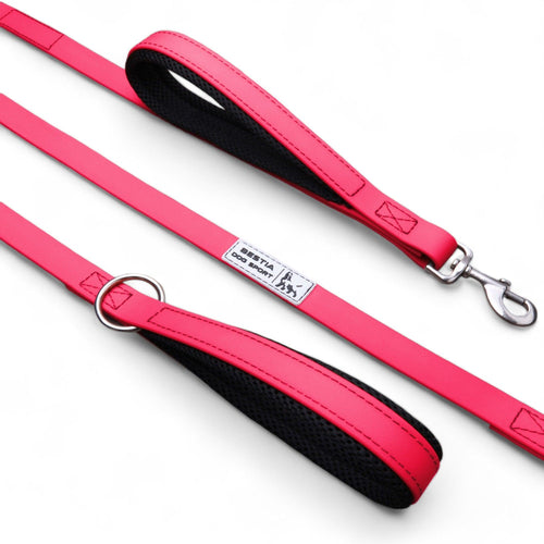 BESTIA Sport Dog Training Leash – Dual Handle – Neon Pink - ArctiPet