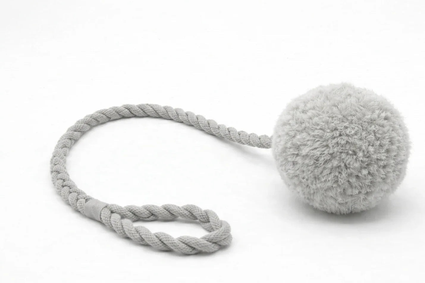 Wool Pom Tug Toy - Grey - ArctiPet