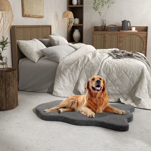 Orthopedic Dog Bed with Memory Foam Support for Large Dogs - Gray - ArctiPet