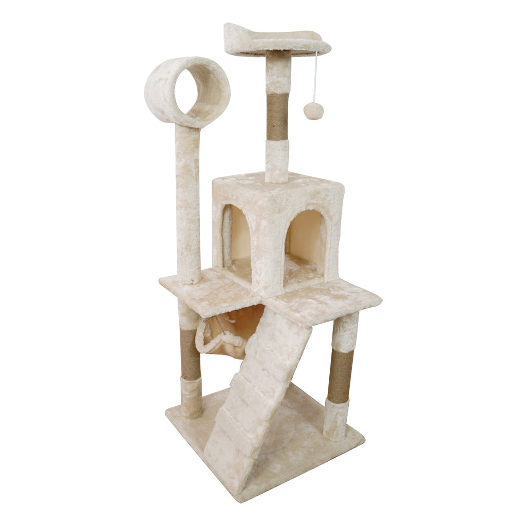Cat Tree Scratching Post - Beige 135cm