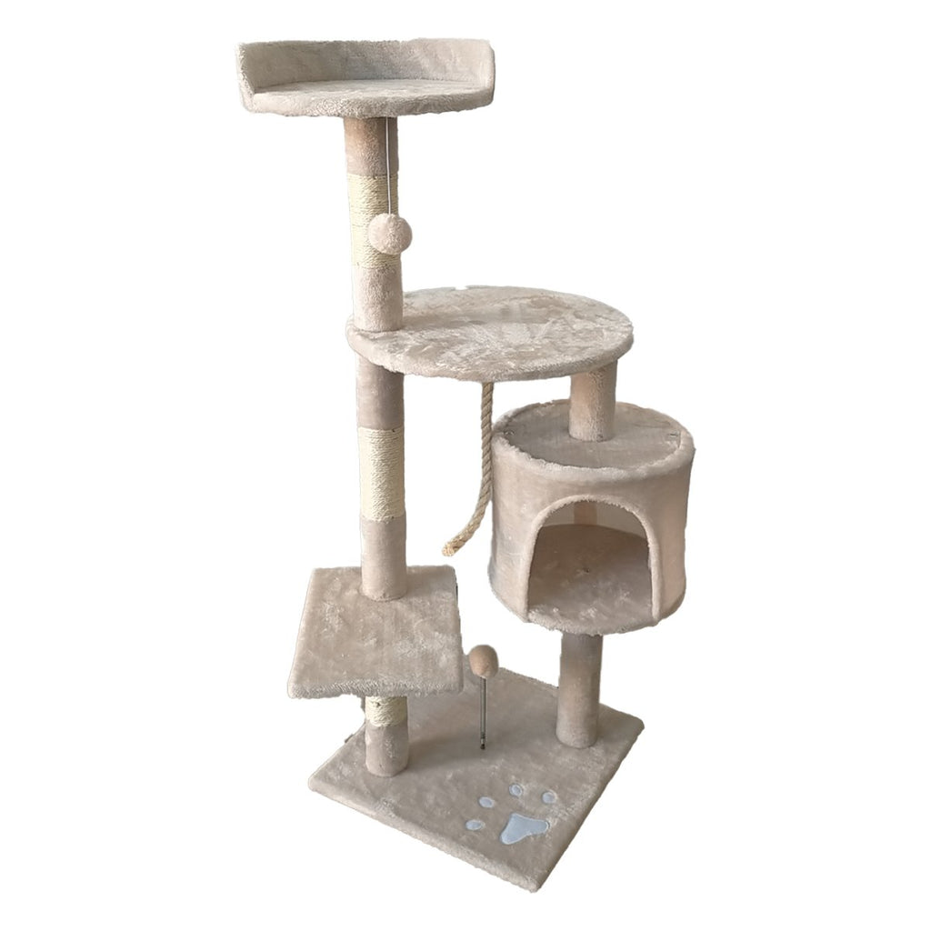 Cat Tree Scratching Post - Beige 110cm